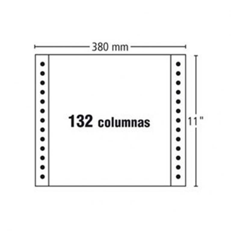 PAPEL CONTINUO 380MMX 11PULGADAS 70G 2500 HOJAS AZUL PAUTADO