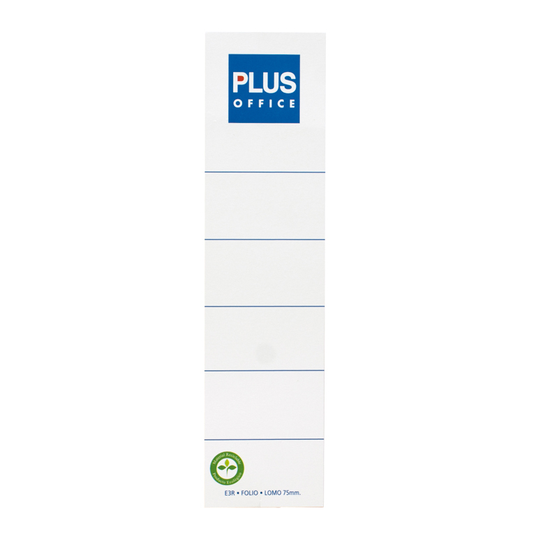 ETIQUETAS LOMERAS 188X48 MM PLUS OFFICE PARA ARCHIVADORES FOLIO