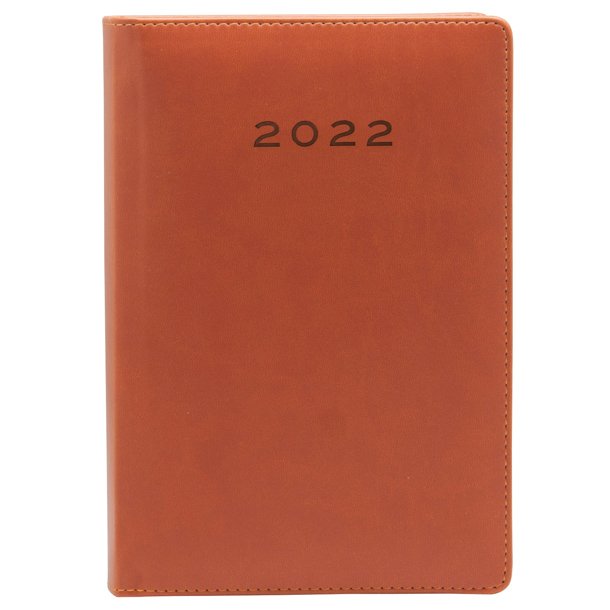 AGENDA 2022 PLUS OFFICE 170 X 240 DIA PAGINA ALTEA COLOR MARRON TACTO CUERO