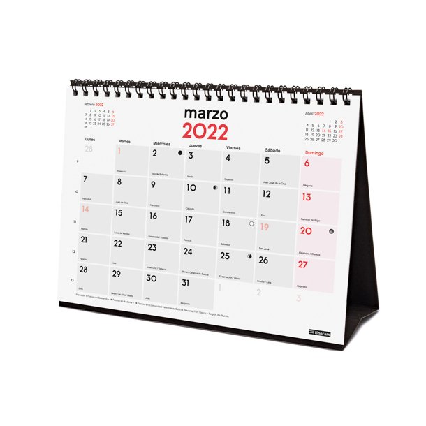 CALENDARIO NEUTRO DE SOBREMESA PARA ESCRIBIR 2022