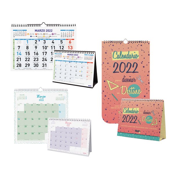 CALENDARIO FINOCAM 2022 SURTIDO /36UD COLOR CHIC TALKUAL