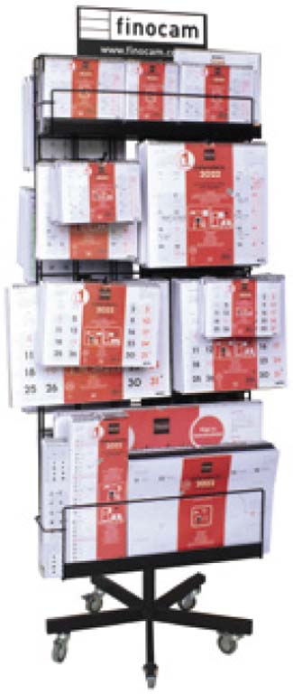 EXPOSITOR PIE METALICO 220 UNIDADES CALENDARIOS 2022