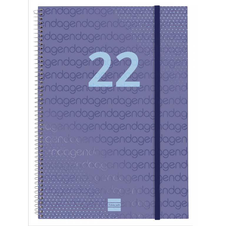 AGENDA 2022 FINOCAM YEAR A4 210X297 E40 SEMANA VISTA VERTICAL AZUL