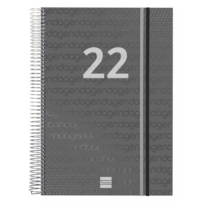 AGENDA 2022 FINOCAM YEAR A4 210X297 E40 DIA PAGINA NEGRO