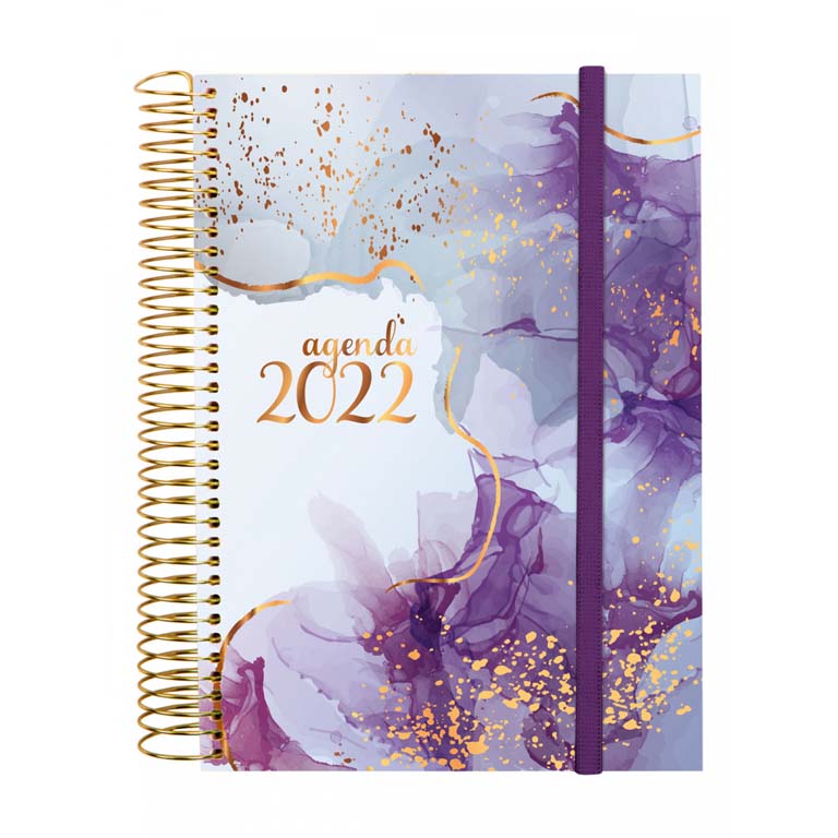 AGENDA 2022 FINOCAM DESING GOLDY E10 155X212 DIA PAGINA
