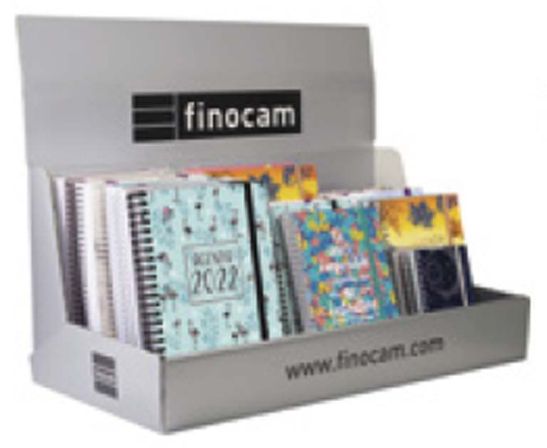 EXPOSITOR AGENDA 2022 FINOCAM ESPIRAL 40 UNIDADES.