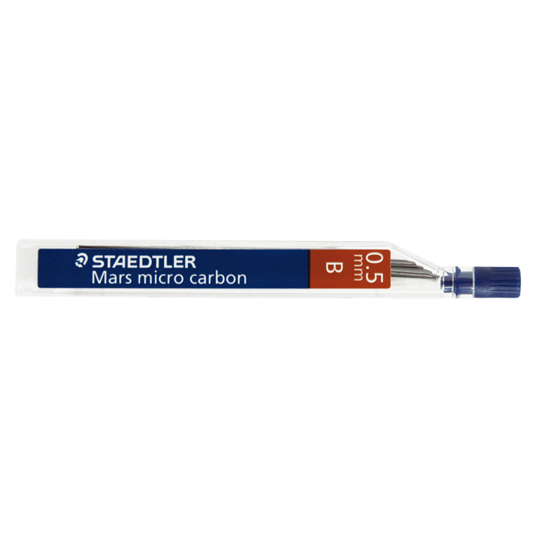MINAS STAEDTLER 0,5 MM. TUBO 12 MINAS 2B