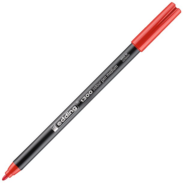 ROTULADOR EDDING 1300 PUNTA DE FIBRA COLOR ROJO 2 MM