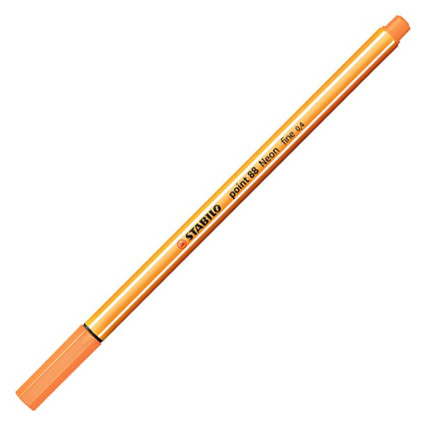 ROTULADOR STABILO POINT 88 PUNTA DE FIBRA COLOR NARANJA NEÓN 0,4 MM