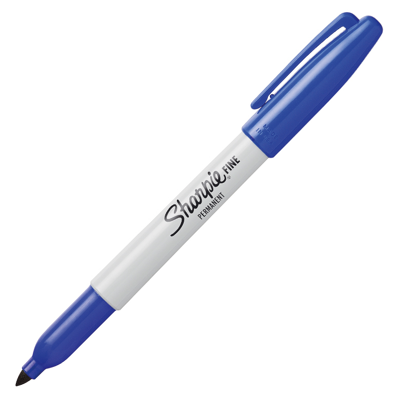 ROTULADOR MARCADOR PERMANENTE SHARPIE FINE POINT PUNTA REDONDA COLOR AZUL 0,9 MM