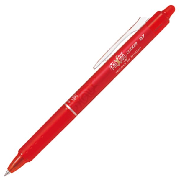 BOLÍGRAFO RETRACTIL BORRABLE PILOT FRIXION CLICKER COLOR ROJO