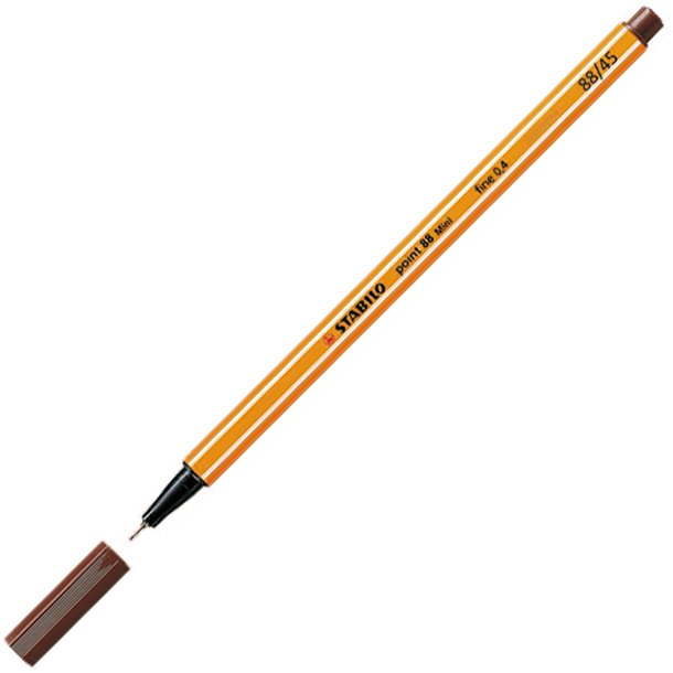 ROTULADOR STABILO POINT 88 PUNTA DE FIBRA COLOR MARRÓN 0,4 MM