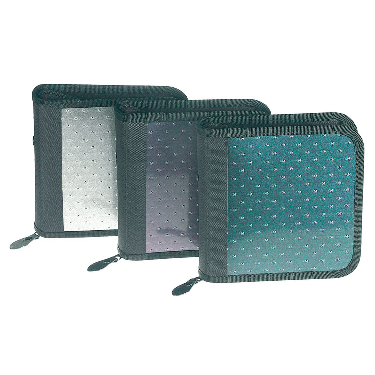 Estuche porta CD LUXE topos/metalizados 24 CD´s
