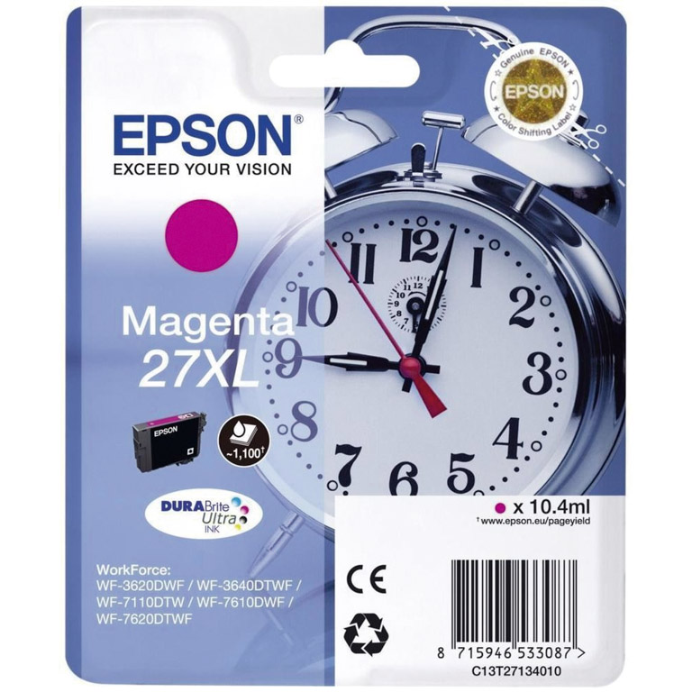 CARTUCHO INK-JET EPSON 27XL C13T27134020 MAGENTA