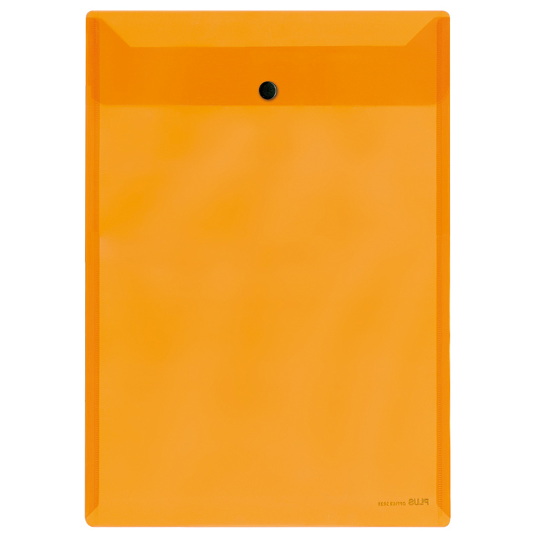 CARPETA PLUS OFFICE DOSSIER BROCHE POLIPROPILENO SOBRE 340X245 MM. NATURAL COLOR NARANJA
