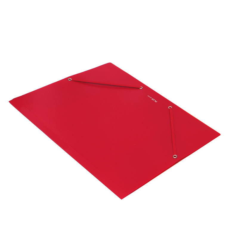 CARPETA PLUS SOFT A4 245X320 MM. GOMAS Y SOLAPAS POLIPROPILENO COLOR ROJO