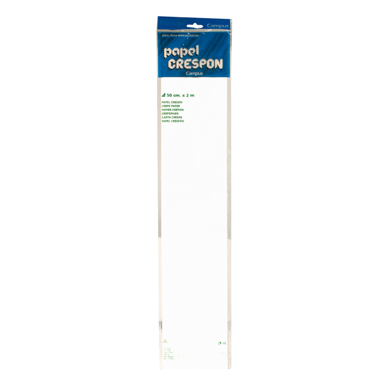 PAPEL CRESPÓN CAMPUS COLLEGE 50 CM X 2 M COLOR AMARILLO BLANCO