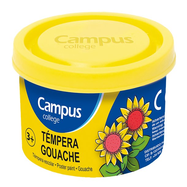 TEMPERA CAMPUS COLLEGE BOTE 40ML COLOR AMARILLO