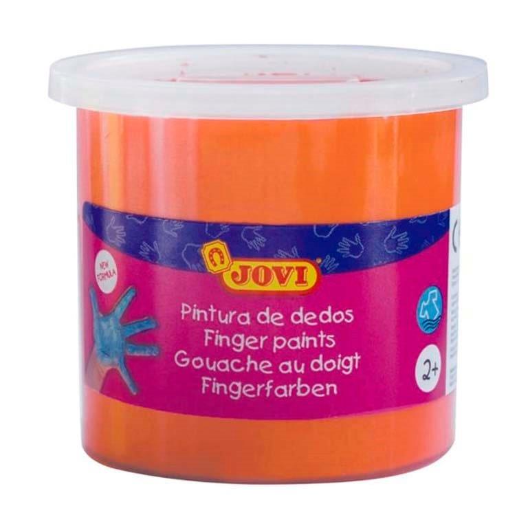 PINTURA DE DEDOS JOVI BOTE 125ML COLOR NARANJA