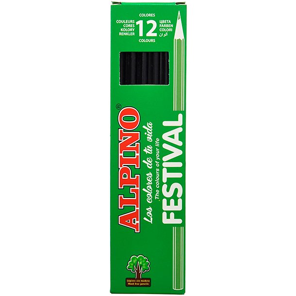 LAPICERO ALPINO CAJA 12 UNIDADES NEGRO UNICOLOR