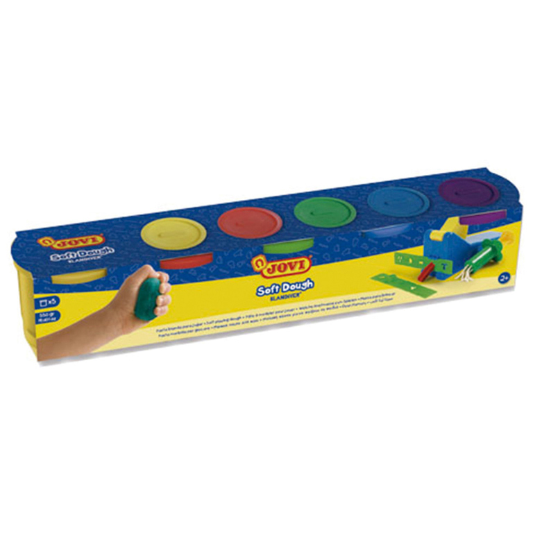 PASTA MODELAR JOVI BLANDIVER 110 GRAMOS 5 BOTES
