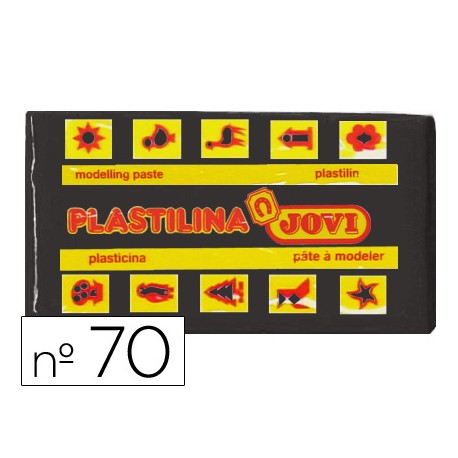 PLASTILINA JOVI PEQUEÑA 50 GRAMOS COLOR NEGRA
