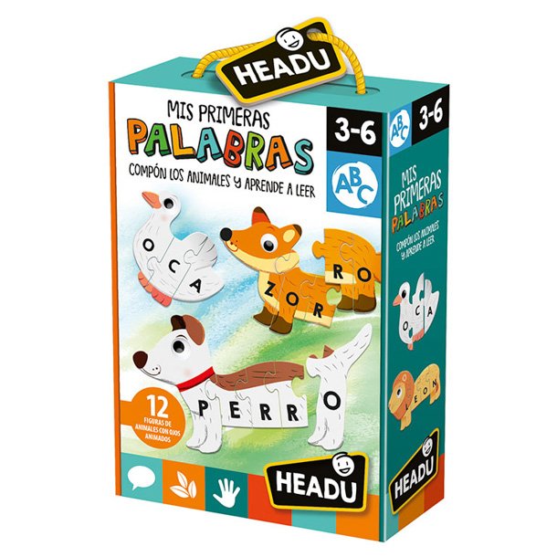 JUEGO EDUCATIVO HEADU MIS PRIMERAS PALABRAS MONTESSORI