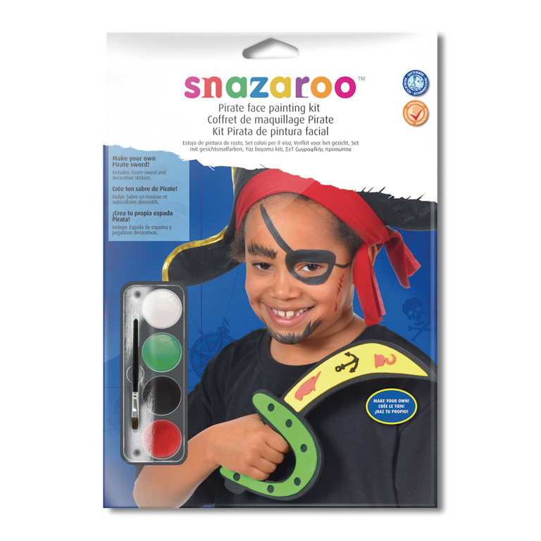 Maquillaje Snazaroo Pirata + espada pirata